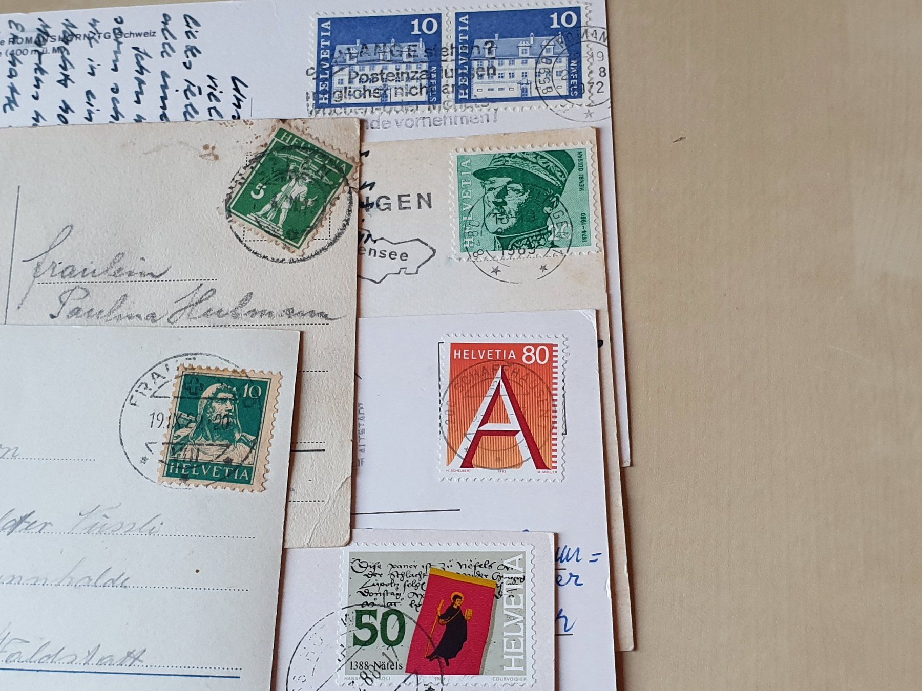 Cartoline postali: 14 x Karten Thurgau ab 1913 – Usato da Stansstad venduto da collectorsshop 7