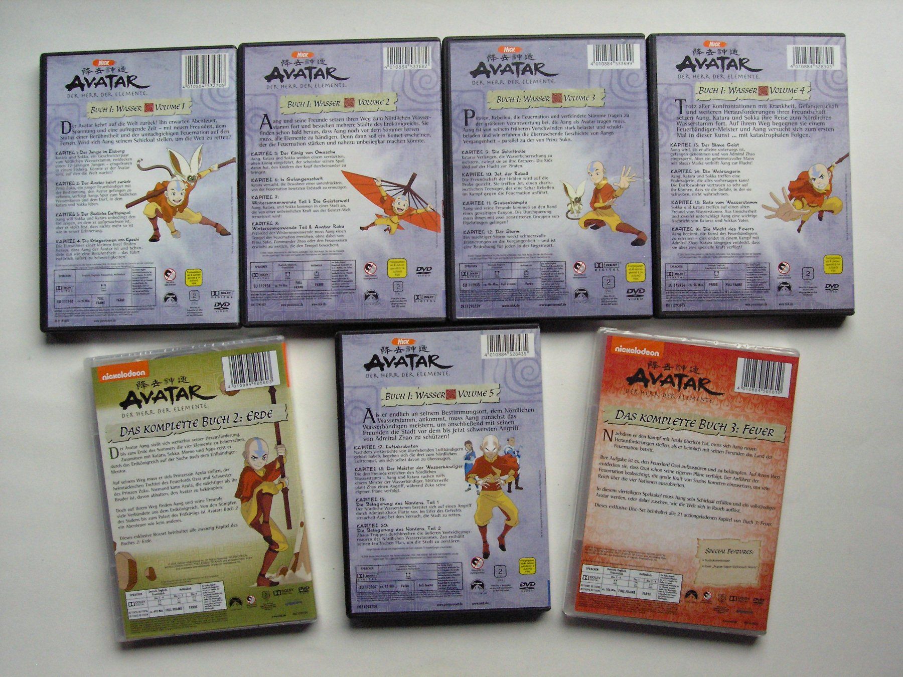 Tutti i DVDs: Avatar – Der Herr der Elemente DVD Collection – Nuovo (secondo la descrizione) da Zuzwil SG venduto da vette13 1