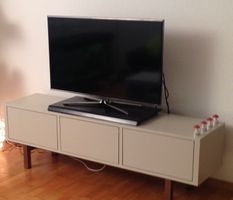 TV-Board, Lowboard, Ikea Stockholm, 160x40x50, beige