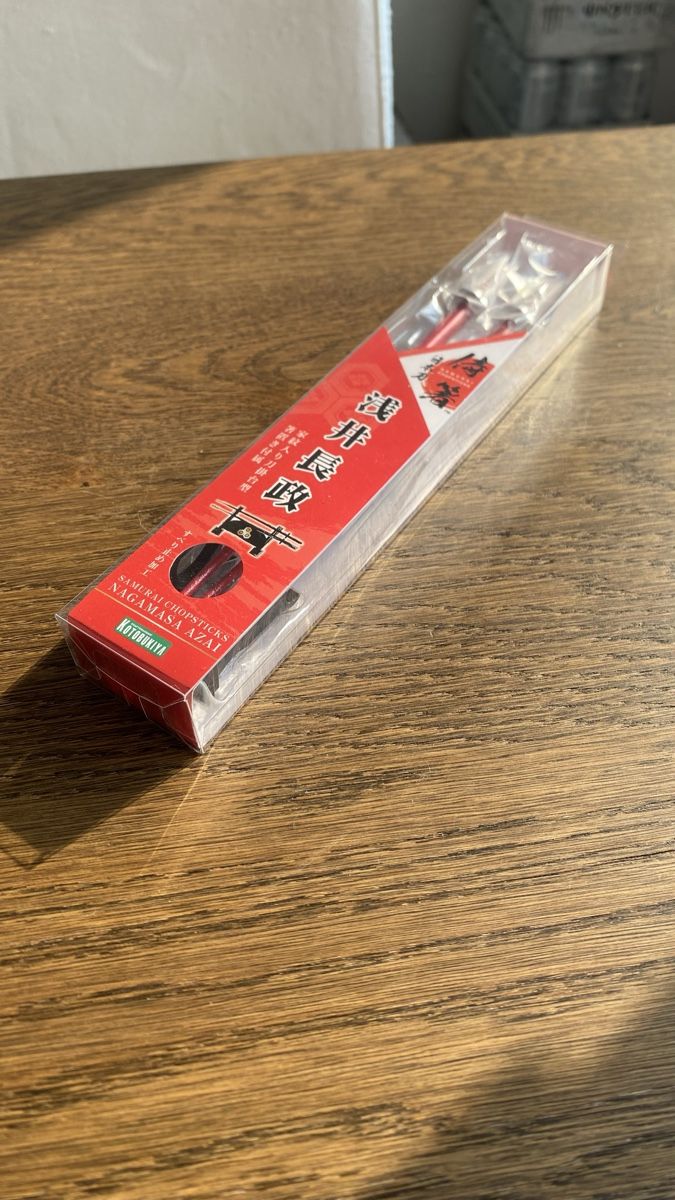 Set di posate: Stäbchen Samurai Nagamasa Essstäbchen Klinge rot neu Japan – Nuovo e nell'imballaggio originale da Hochwald venduto da _biene_ 9