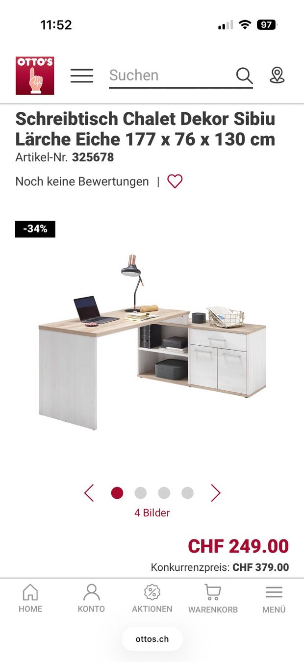 Scrivanie: Schöner Eckschreibtisch – Usato da Niederhünigen venduto da man_7ybw 6