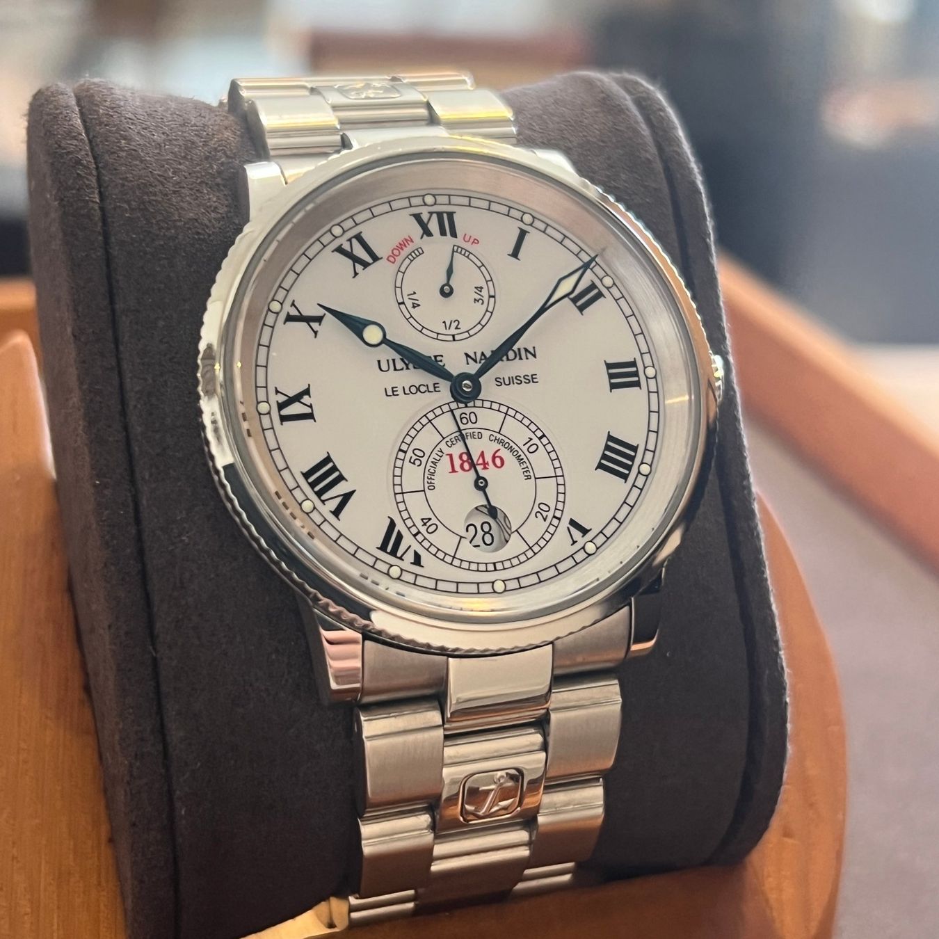 Ulysse Nardin Montres: Ulysse Nardin Marine White Dial Full Set 263-22 – D'occasion à Carouge GE par Watchaser 1