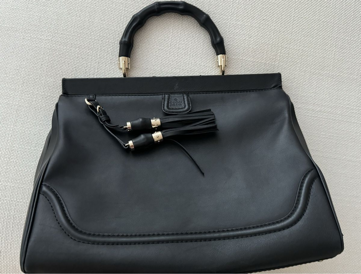 Taschen für Damen: GUCCI, Handtasche, schwarz, Kalbsleder – Gebraucht aus Oberwil BL von cocopalm1068 6