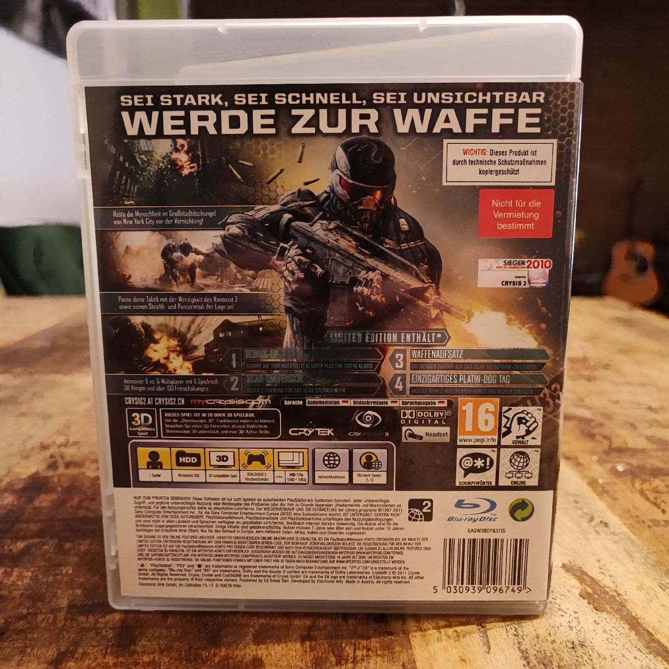Sony Giochi: Crysis 2 Limited Edition PS3 Game  – Usato da Dübendorf venduto da kb86_MOVIE 1