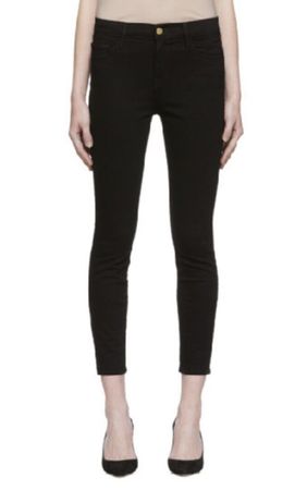 Frame Jeans skinny de jeanne Crop schwarz Gr. 25