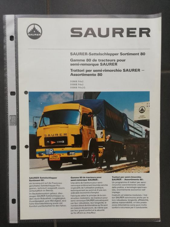 Saurer (Gebraucht) in Höfen b. Thun für CHF 35 – mit Lieferung auf ...