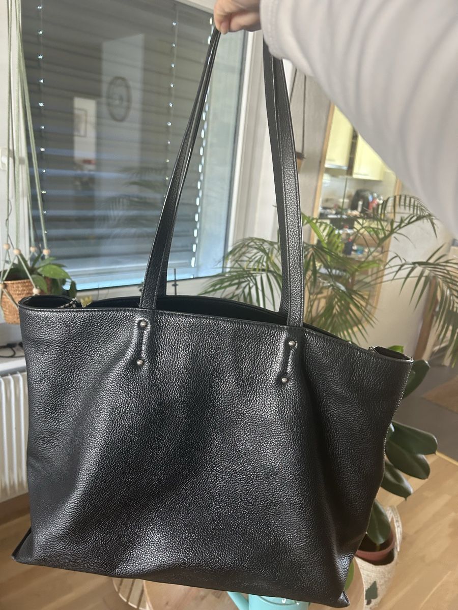 Navyboot Borse da donna: Navyboot Leder-Shopper Schwarz  – Usato da Aarberg venduto da lep_qc92 2