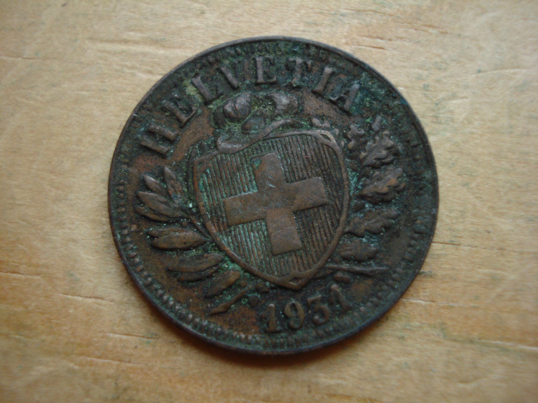 Tutti le monete: (W5) 2 Rappen 1931 – Usato da Erlach venduto da Net-Coins
