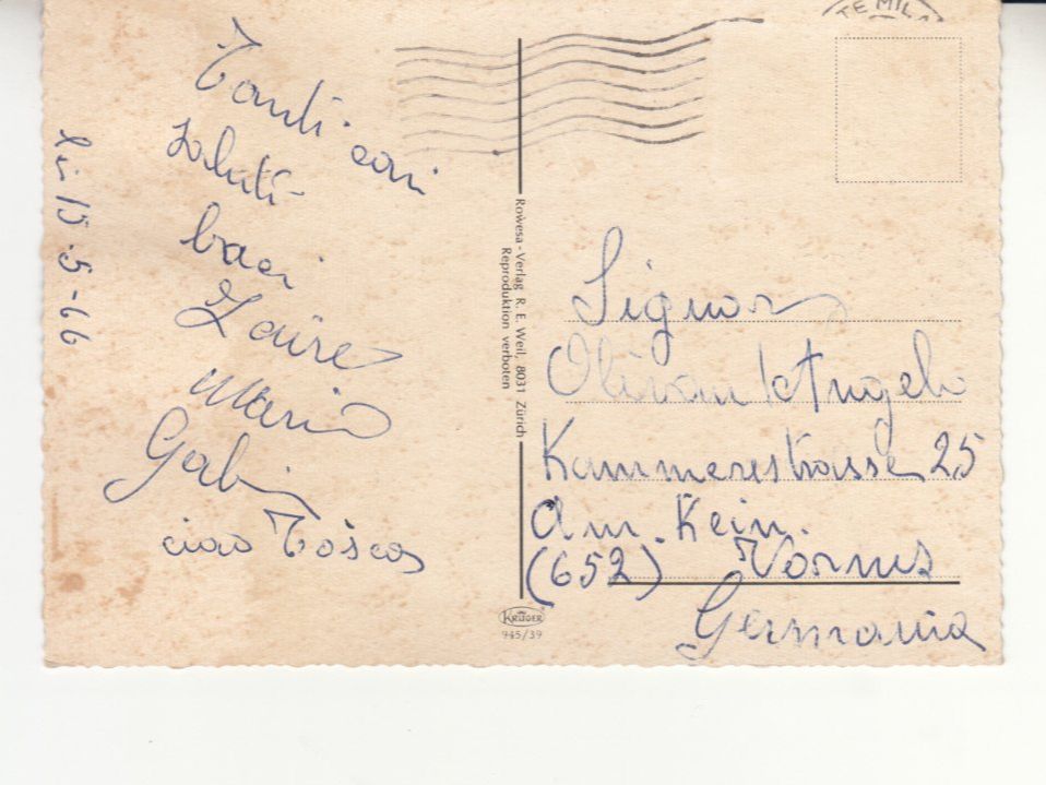 Ansichtskarten: Ticino 1966 – Gebraucht aus Bürglen TG von StampGraf 1