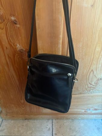 Herrentasche Leder schwarz guter Zustand