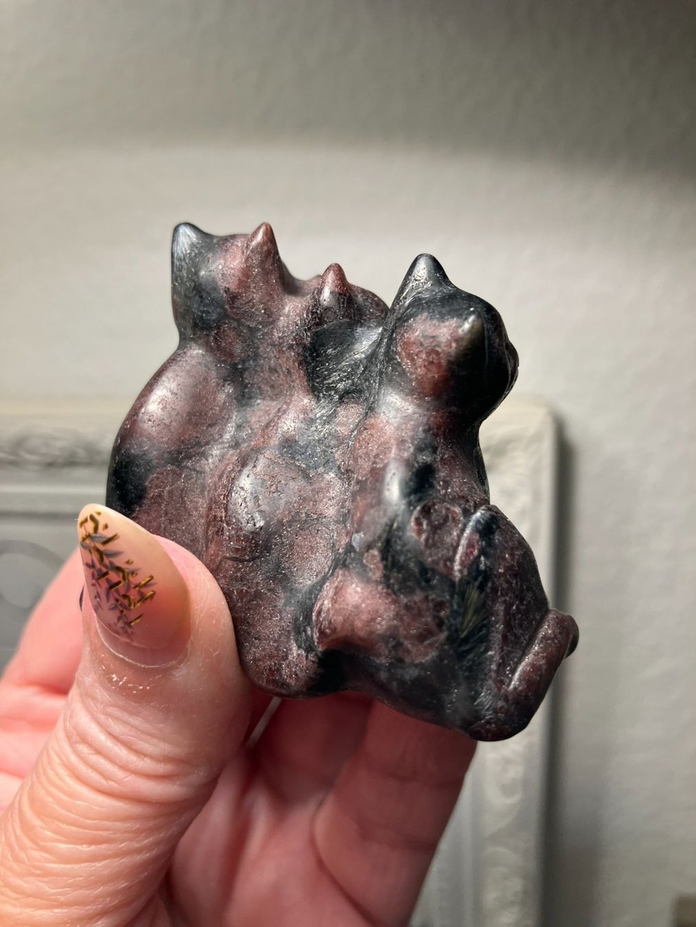 Figuren: RohGranat Katze Statue Edelstein Chat Grenat brut Chatons – Neu (gemäss Beschreibung) aus Prilly von ilyria73 3