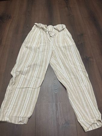 Leinenhose Streifen Grösse XS neuwertig