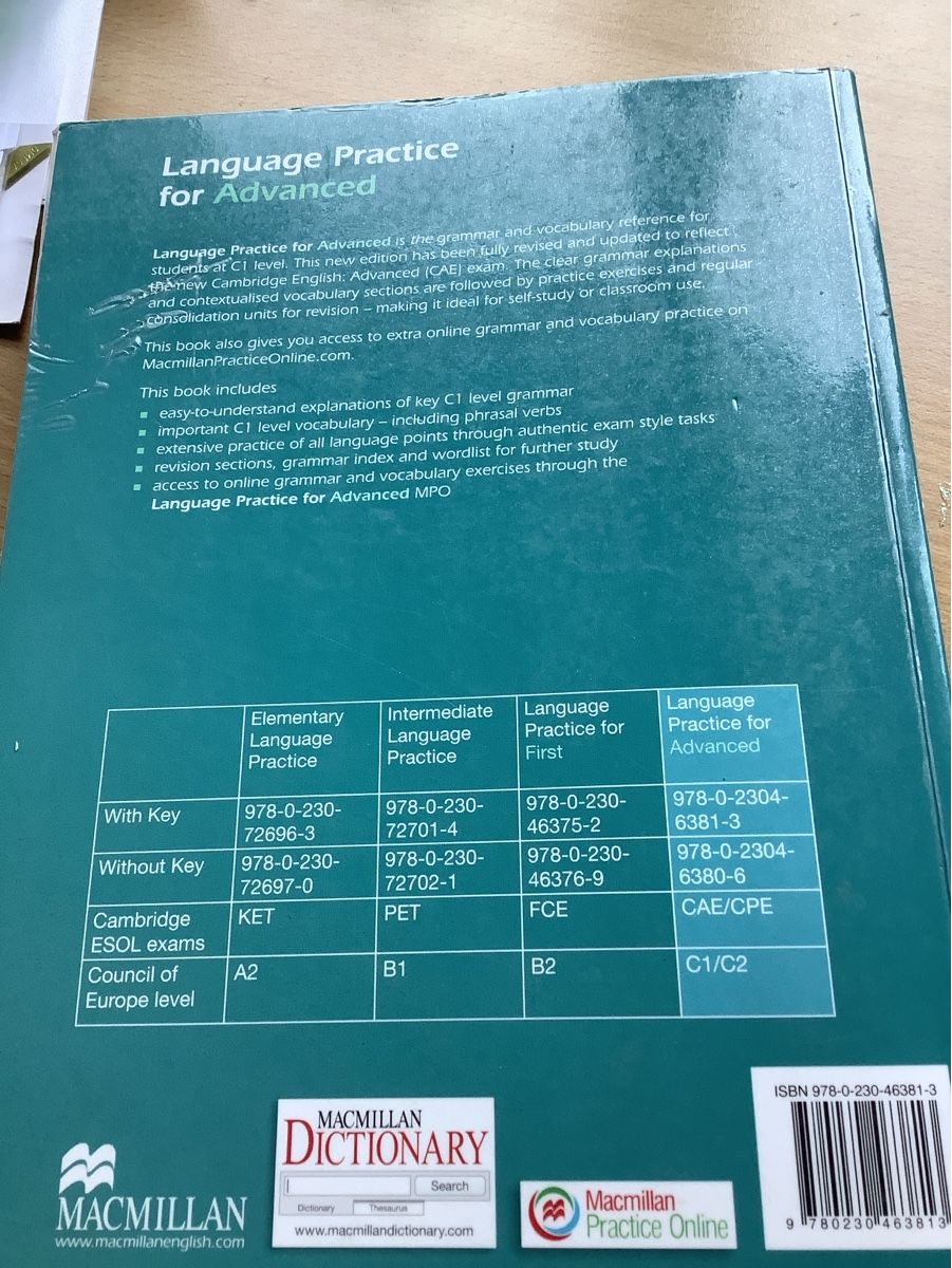 Libri: Language Practice for Advanced English Grammar 4th edition – Usato da Saas-Balen venduto da kircin 1