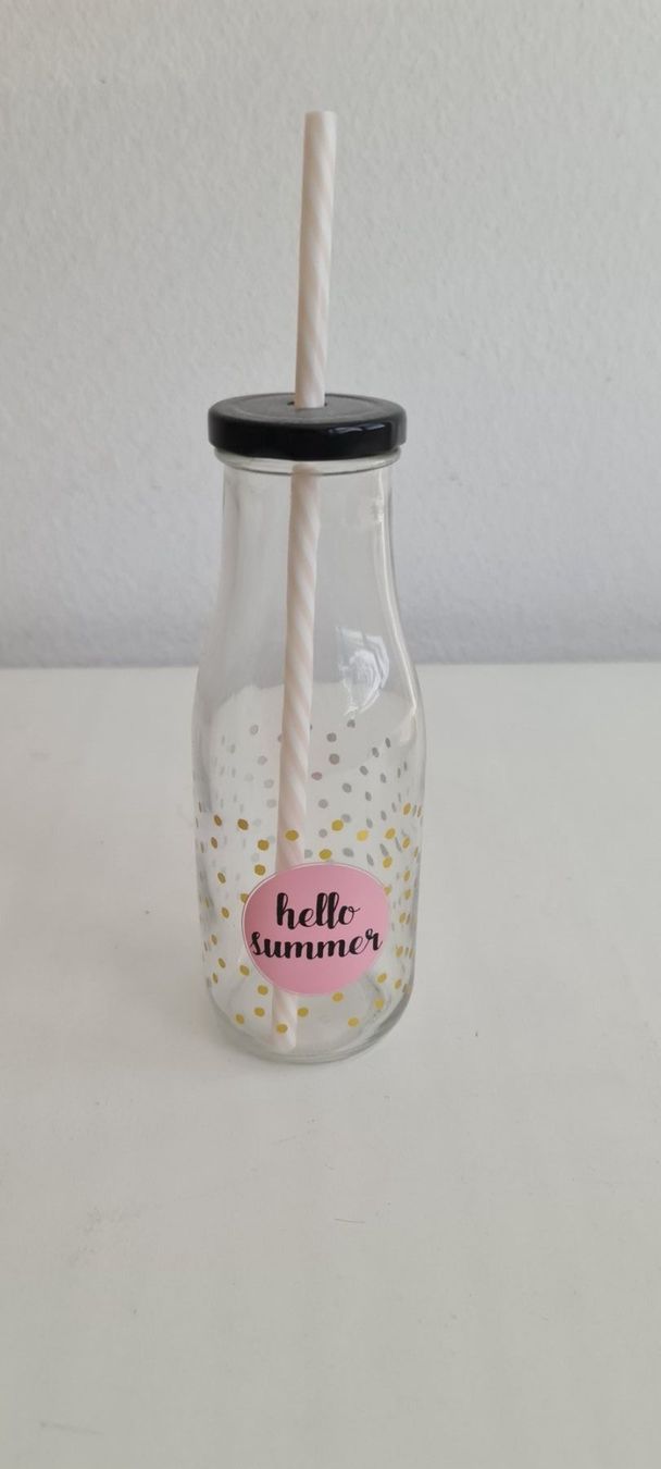 Altro per la casa: Bouteille en verre avec paille original – Nuovo (secondo la descrizione) da Genève venduto da Saleena 3