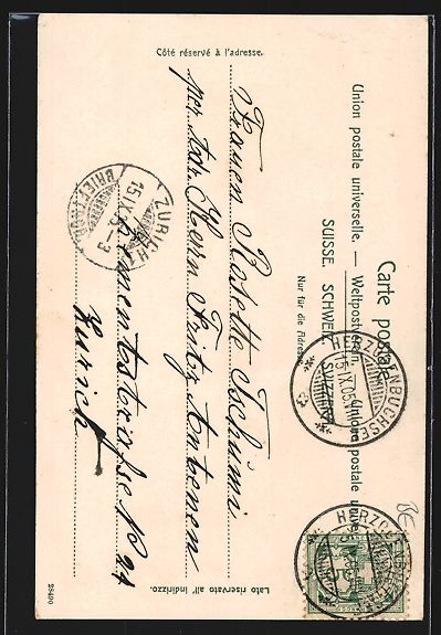 Ansichtskarten: AK Herzogenbuchsee, Kirche, 1905 – Gebraucht aus Berlin von bartko-reher 1