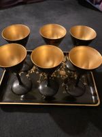 Japanisches Gläserset, Kelchset, Japan, lackiert