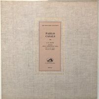 Bach – Suites pour Violoncelle seul (LP, 1957, Pablo Casals)