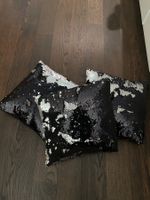 3 x Kissen mit Pailletten