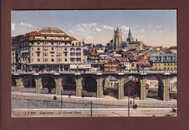 LAUSANNE - Grand Pont - 1922