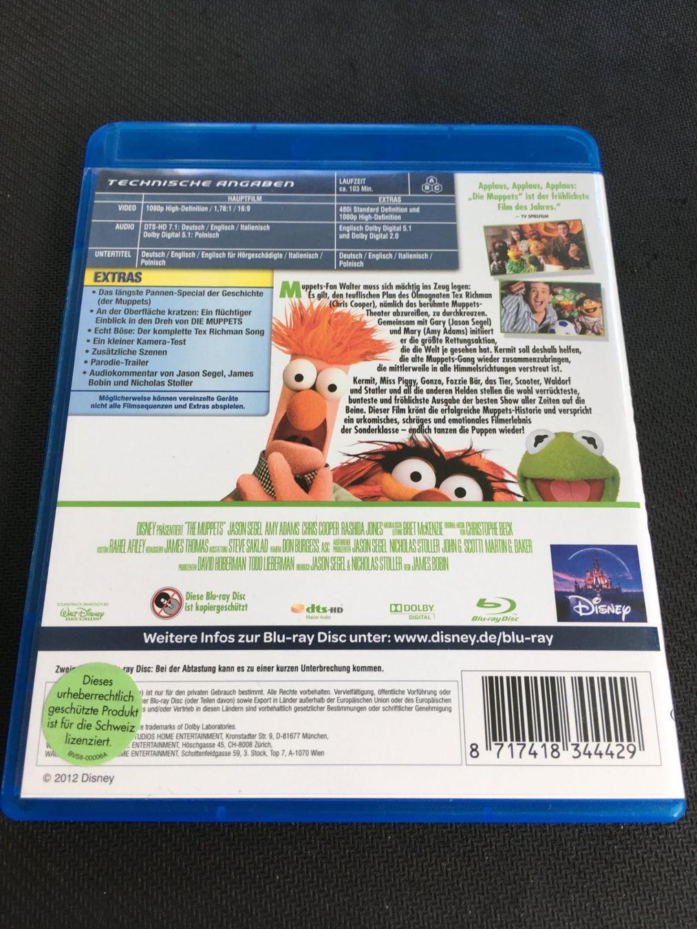 Tutti i DVDs: Die Muppets [Blu-ray] – Usato da St.Gallen venduto da MedienJoe 1