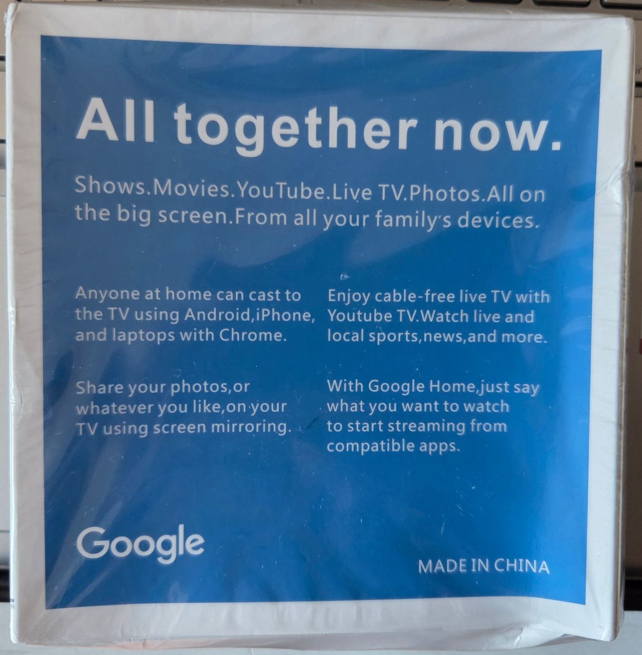 Google Sistemi audio & multimediali: Google Chromecast – Nuovo e nell'imballaggio originale da Gossau SG venduto da tenerife11 1