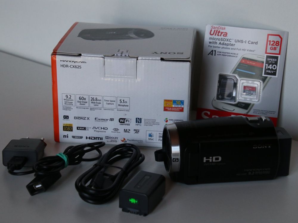 SONY HANDYCAM HDRCX625 FULL HD 60X Clear Image Zoom Acheter sur Ricardo