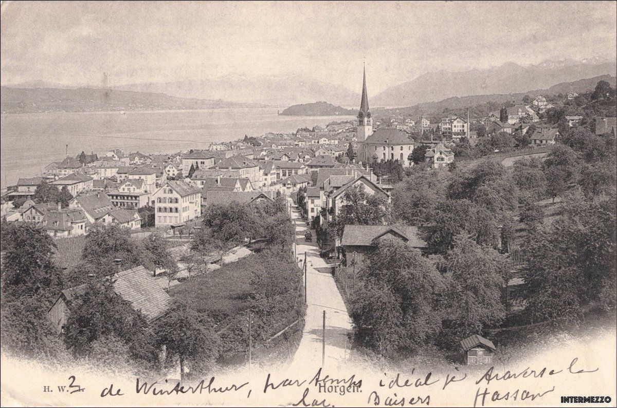 Cartoline postali: Horgen ZH // Quartier 1905 – Usato da Basel venduto da intermezzo12