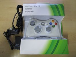 Xbox 360 Wireless Controller White + Batttery+Kabel Neuware