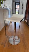 Design Barhocker "LAPALMA LEM" Weiss Leder