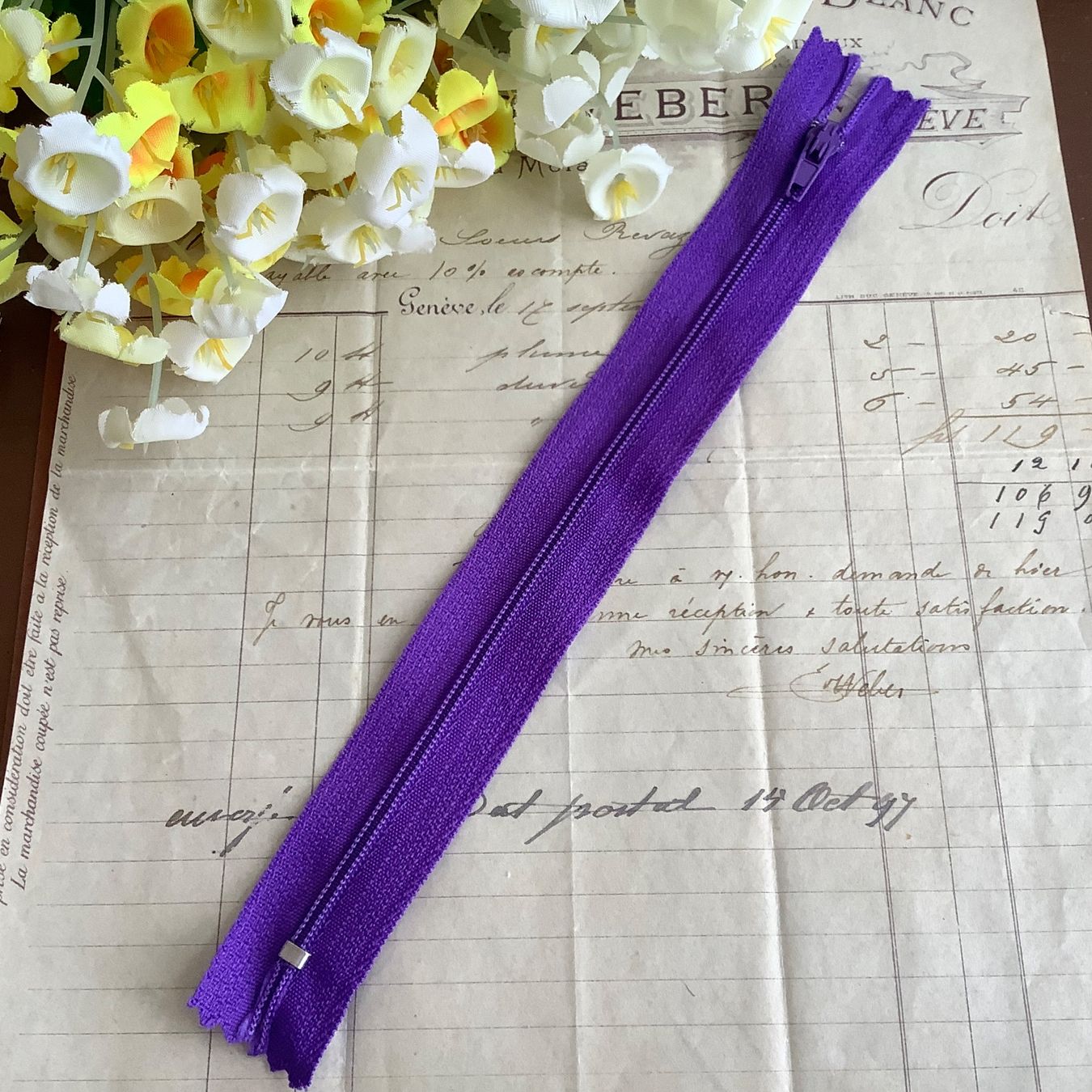 Stoffe: Reissverschlüsse 20cm lila fermeture éclair violet – Neu (gemäss Beschreibung) aus Meyrin von laservette99