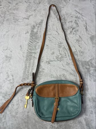 Fossil Kendall Crossbody Handtasche türkis Leder