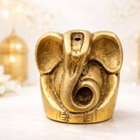 GANESH Ganpati Kleine Messing-Statue Indien Figur