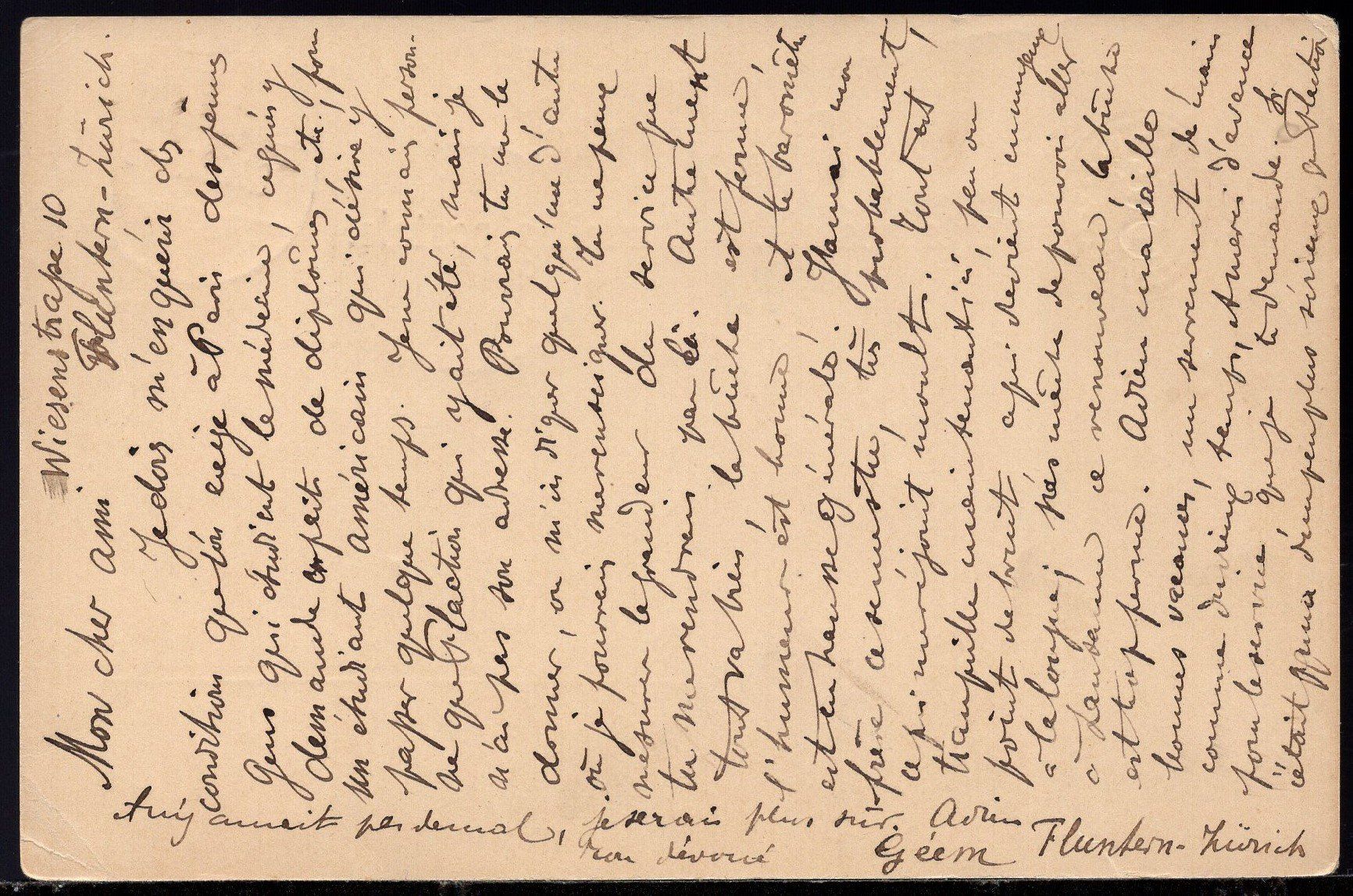 Tutti i francobolli: FLUNTERN 6.IV.85  - LAUSANNE 7.IV.85  Postkarte – Usato da Aarau venduto da kufi44 1