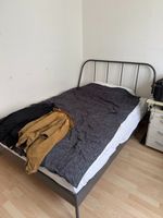 Metallbett in Anthrazit/Schwarz 140x200cm