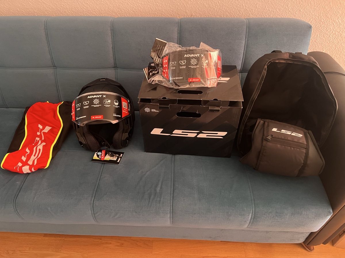 Helme & Visiere: Casque moto modulable LS2 Advant X noir mat neuf!! – Neu und originalverpackt aus Genève von erhan-arife