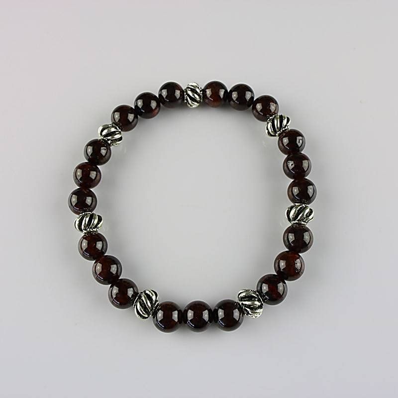 Bracciali & Braccialetti: Edelstein-Armband Granat - Ø 8 – Nuovo e nell'imballaggio originale da Mauren venduto da Yeelen