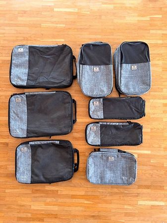 VASCO 8-teiliges Packing Cube Set / Reise Organizer Grau