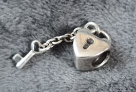 Pandora Charm Herz, Schloss, Schlüssel