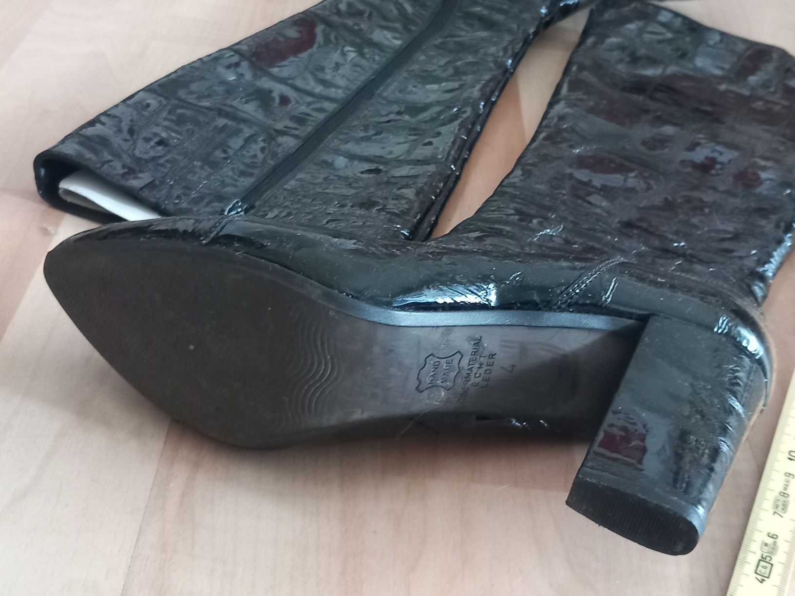 Damenschuhe: Echte Lackleder-Stiefel Gr. 37 – Gebraucht aus Wanzwil von lonelybeachhouse 3