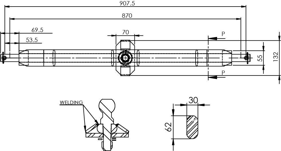 Accessori Trattori &Veicoli agricoli: Ackerschiene Kat 2 800,5 mm 3,5 t – Nuovo e nell'imballaggio originale da Bottighofen venduto da zaap 4