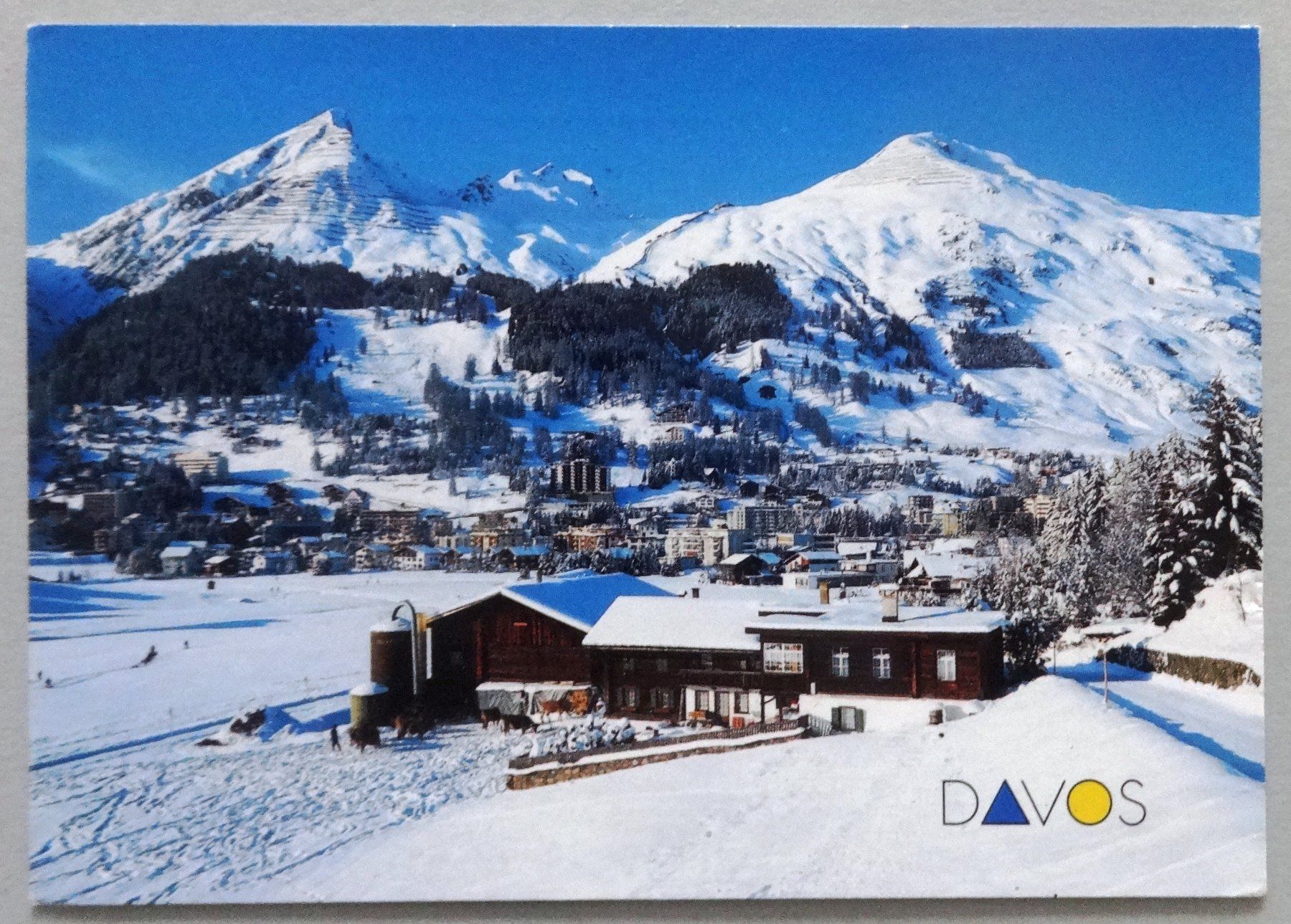 Cartoline postali: Davos Dorf 1560 m – Usato da Fétigny venduto da Billy2miny