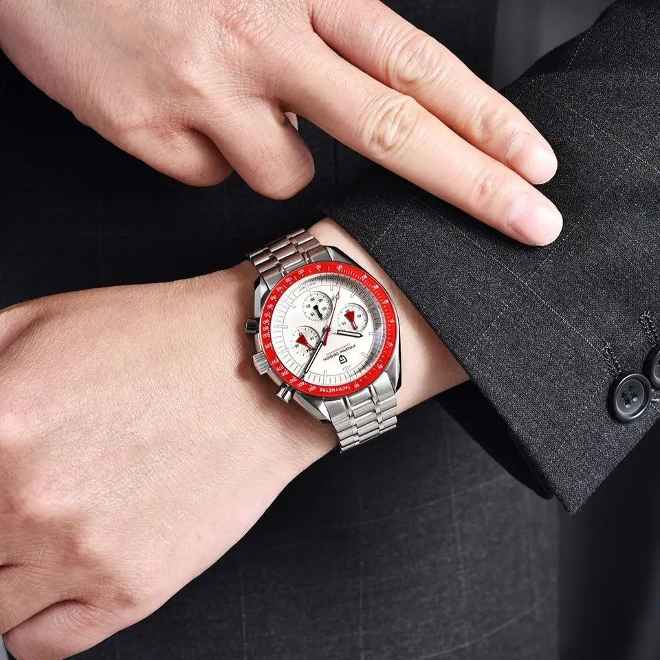 Pagani Design Uhren: Pagani Design Hommage Speedmaster – Neu und originalverpackt aus Suhr von sjay.Cv 6