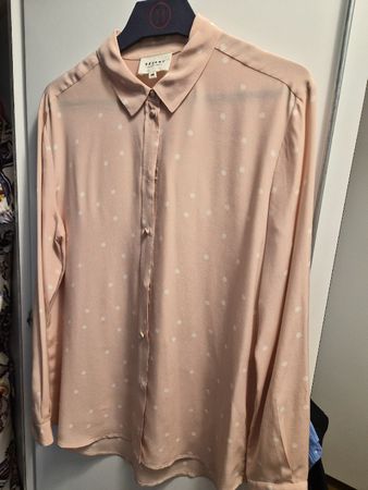 Chemise Sézane rose pois blancs taille 38 