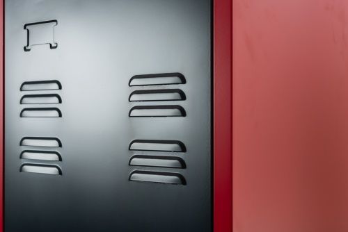 Schränke & Regale: Aktenschrank Spind PETROW rot-dunkelgrau – Neu und originalverpackt aus Herbertingen von jet-line-e-trade 4