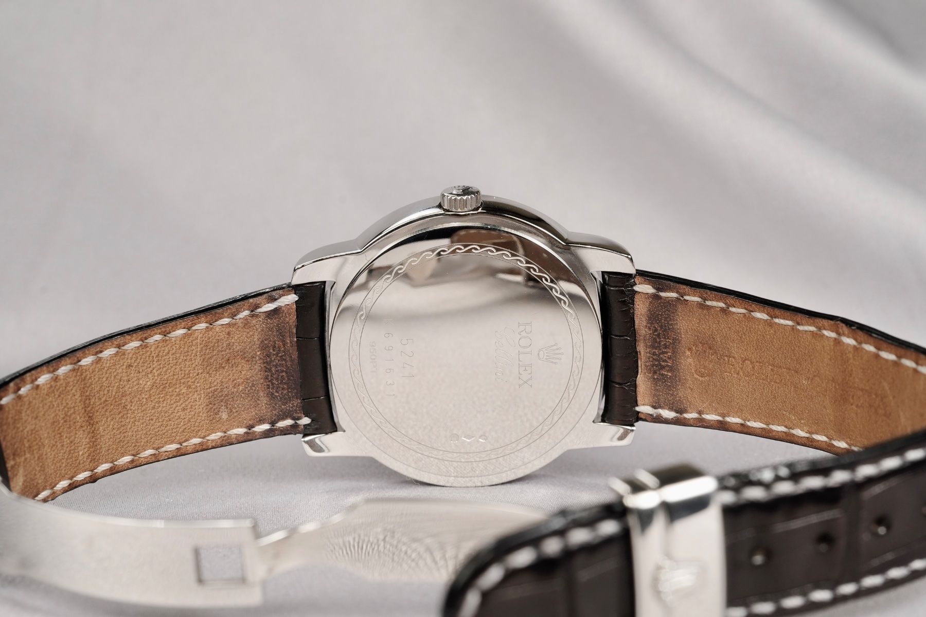 Rolex Orologi: Rolex Cellini Ref. 5241 Platinum 950 Full Set – Usato da Morcote venduto da chronoservice 6