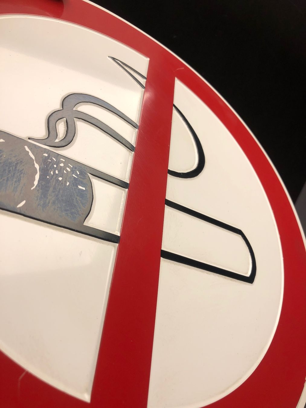 Insegne: Vintage Schild, Rauchen verboten, Raucherschild – Usato da Laufenburg venduto da industrial-silence 4
