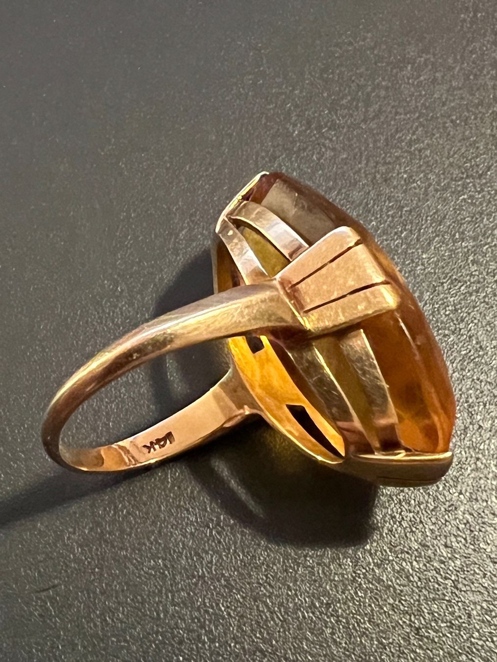 Anelli: Gold-Ring 14K mit Citrin – Usato da Chur venduto da Penting1935