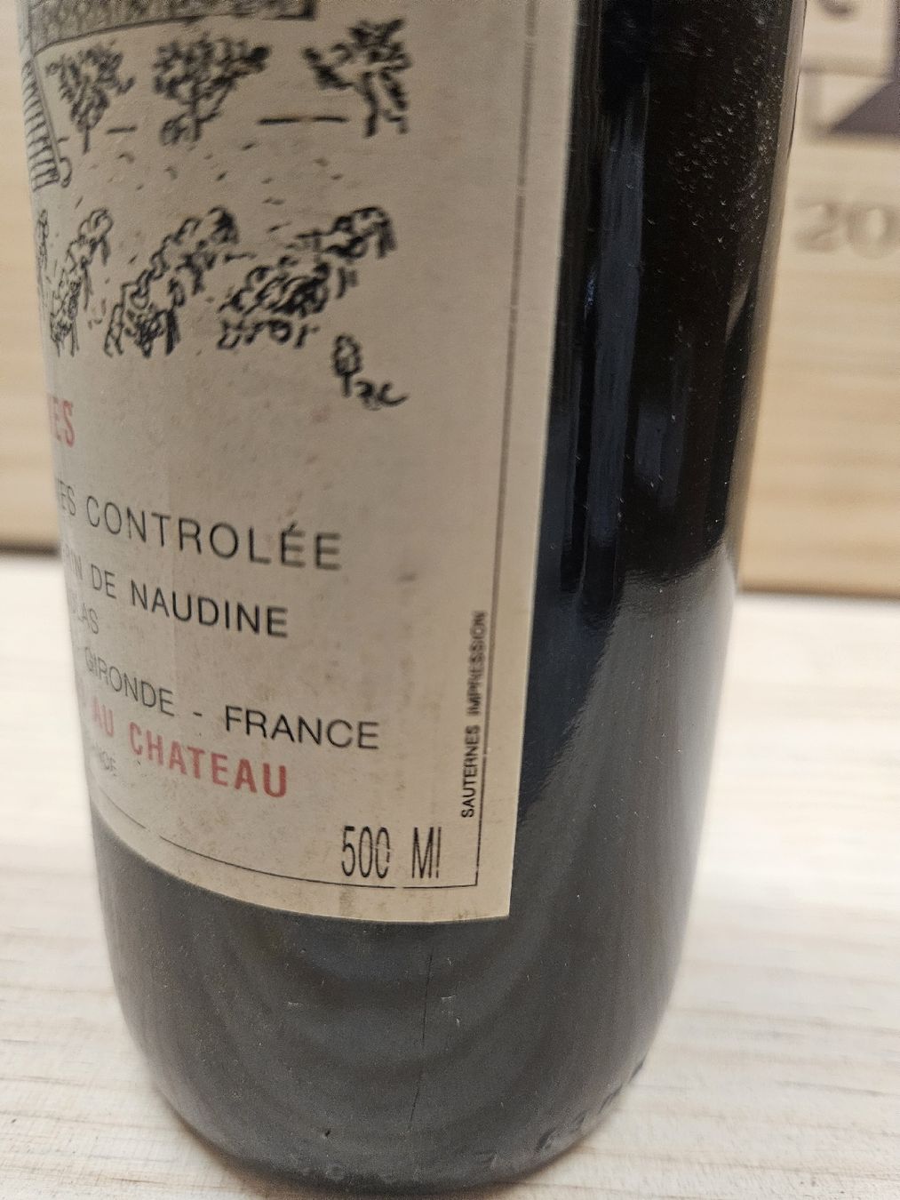 Vino: 1995 Chateau Perin de Naudine 500ml  – Nuovo e nell'imballaggio originale da Zofingen venduto da WouterSamwel 1