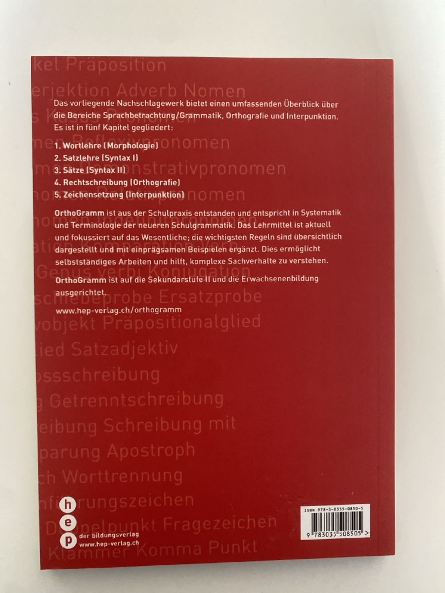 Bücher: OrthoGramm - Ein Nachschlagewerk – Neu (gemäss Beschreibung) aus Möhlin von secondhandtrinkets 1