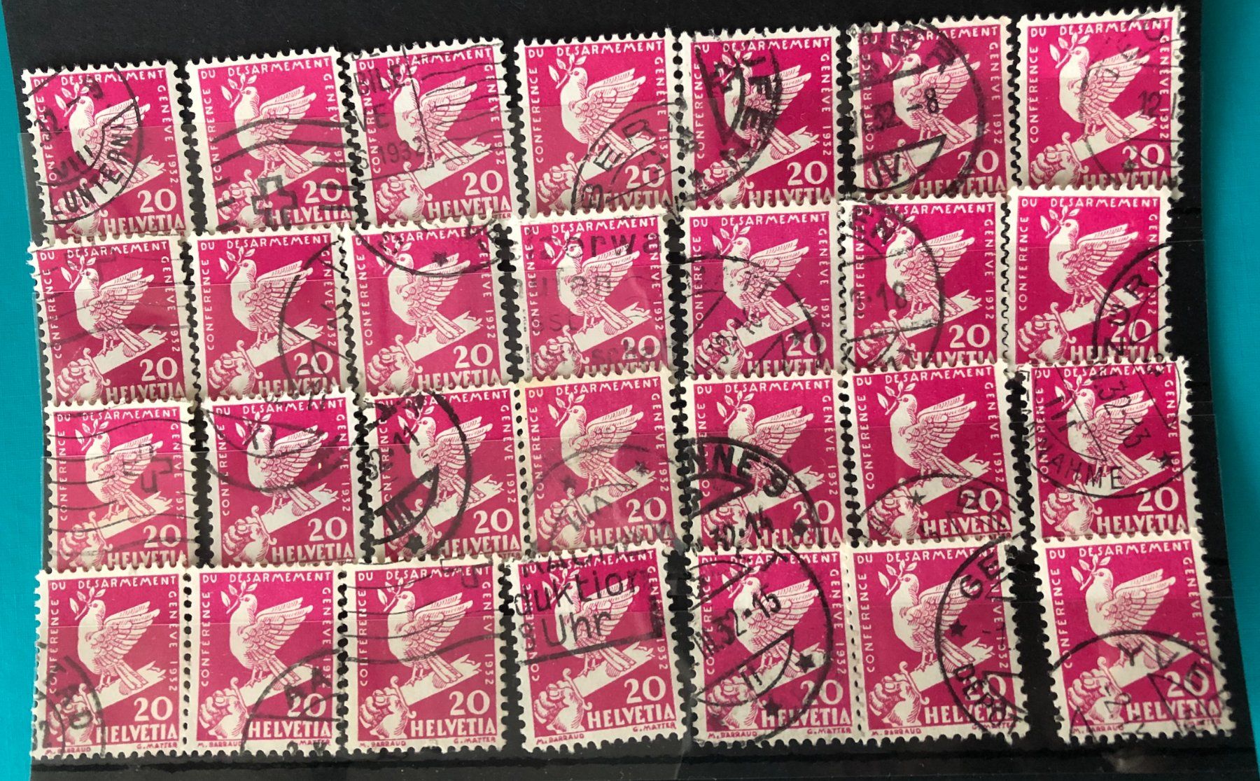 Tutti i francobolli: Nr.187 mit Stempel Einsteckkarte Voll – Usato da Aarau venduto da Billa007
